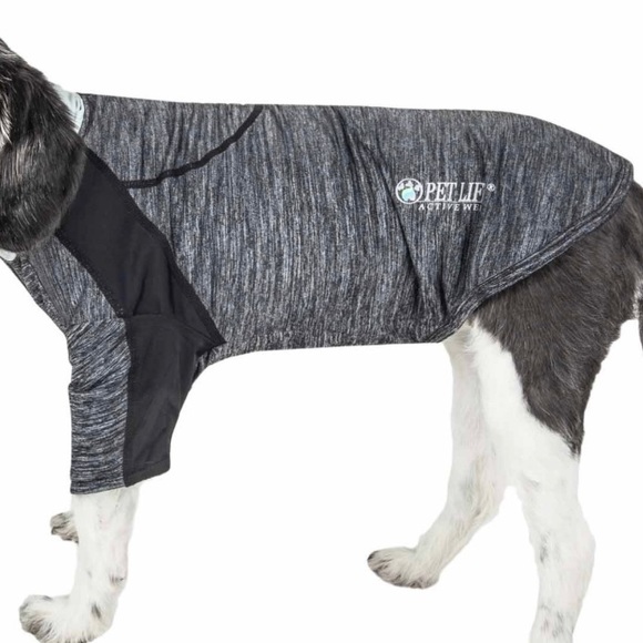 Pet Life Active Chewitt Wagassy 4Way Stretch Performance Long Sleeve Dog T-Shirt - Picture 3 of 3